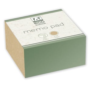 Offer your customers the perfect blend of practicality and sustainability with our Eco Essentials Memo Pad. This charming memo pad features 400 sheets of natural kraft paper, ideal for all their note-taking needs, from quick reminders to creative sketches. Its clean, minimalist design, highlighted by a subtle green border and eco-conscious branding, makes it a stylish and responsible choice for any desk. Designed with the environment in mind, it's a product your customers will feel good about using. Available in a convenient wholesale pack size of 1x24 from Design Group, ensuring you're well-stocked with this popular eco-friendly essential.