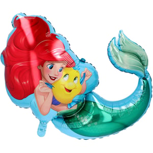 Bring the magic of the ocean to any celebration with this stunning 26" Ariel Supershape foil balloon! Featuring Disney's beloved mermaid Ariel alongside her best friend Flounder, this vibrant balloon is perfect for Little Mermaid themed parties, birthdays, or any special occasion. Its eye-catching design and brilliant colours will delight fans of all ages. Supplied by Folat, each balloon comes individually packed, making it easy for you to stock and sell. This supershape balloon is a must-have for your party supplies collection.