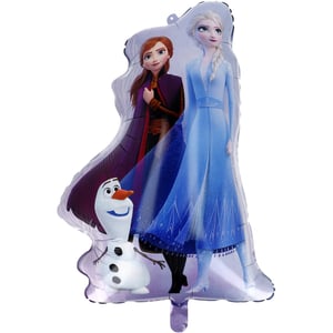 Bring the magic of Arendelle to any celebration with our stunning 24" Frozen Supershape foil balloon! This officially licensed design from Folat features everyone's favourite sisters, Elsa and Anna, alongside their lovable friend Olaf, all beautifully rendered in vibrant detail.
Its impressive 24-inch size and unique supershape design make it a truly eye-catching addition to any party display or gift. Perfect for birthdays, themed events, or simply delighting a Frozen fan. Supplied individually, these high-quality balloons are a fantastic retail item, sure to fly off your shelves!