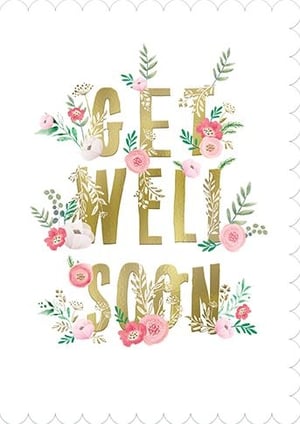 Brighten someone's day with our delightful 'Get Well Soon' card, specifically designed for female recipients. This charming card features elegant gold lettering that shimmers, beautifully adorned with delicate watercolour florals in soft pinks, whites, and lush greens. The subtle scalloped border adds a touch of refined sweetness. It's a truly thoughtful way to convey warmth, care, and a speedy recovery. From the trusted Great British Card Company, these cards come in a convenient pack of 6, making them a perfect addition to your get well card selection. Offer your customers a card that truly stands out.