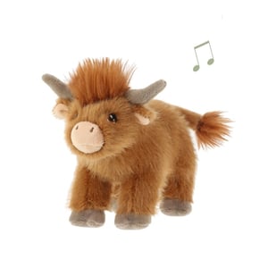 Bring a touch of Scottish charm to your shelves with our adorable 15cm Keeleco Standing Highland Cow! Crafted by Keel Toys, this delightful plush toy is not only incredibly soft and cuddly but also features an endearing sound effect, sure to bring smiles. Made from 100% recycled plastics as part of the Keeleco range, it's an eco-conscious choice that appeals to environmentally aware customers. Its iconic shaggy mane and sweet expression make it an irresistible addition to any toy collection or gift shop. Perfect for all ages, this charming Highland Cow is ready to moo-ve its way into hearts. Available in a convenient pack of 12.