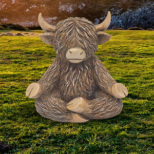 Bring a touch of serene charm to any space with our delightful Highland Cow Yoga Moo! From Lesser and Pavey Ltd., this unique garden ornament captures the gentle spirit of the iconic Highland cow in a wonderfully peaceful yoga pose. Crafted with intricate detail, from its shaggy 'fur' to its distinctive horns, this meditating bovine is sure to bring a smile to everyone's face.
Perfect for adding character to gardens, patios, or even as an eye-catching indoor feature, the Highland Cow Yoga Moo is a truly whimsical addition. Its calm demeanour makes it an ideal focal point for relaxation areas. Available as a single item, it's ready to become a beloved part of any collection.