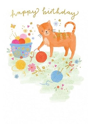 Delight your customers with this adorable 'Happy Birthday' card from Paper Rose, perfect for any female recipient. This charming design features a playful ginger cat enjoying a ball of yarn, surrounded by a vibrant array of knitting essentials and delicate watercolour florals. The shimmering gold foil 'happy birthday' message adds a touch of sparkle. With its sweet and colourful artwork, this card is ideal for craft enthusiasts or cat lovers. Supplied in a convenient pack of 6, ready for your shelves.
Product: Open Birthday Female
Supplier: Paper Rose
Pack size: 1x6