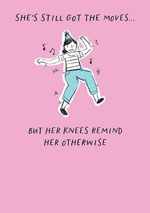 Introduce some light-hearted fun to your card selection with this brilliant "Open Humorous" card from Paper Rose. This delightful design features a cheerful dancing figure in a party hat, accompanied by the incredibly relatable caption: "She's still got the moves... but her knees remind her otherwise." It's the perfect pick for birthdays, celebrations, or simply to bring a chuckle to friends and family who understand the joys (and minor aches!) of getting older. This card is sure to resonate with many of your customers. Available in a convenient wholesale pack of 6, it's a must-have for your shelves.