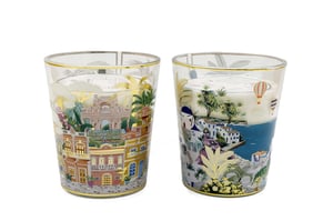 Bring the beauty of far-off lands into any home with our exquisite 15.5cm x 18cm Destination Candle Pot 2 Asst. This delightful duo features two uniquely designed candle pots, each a miniature work of art. One pot transports you to a vibrant, sun-drenched town with intricate architecture and lush greenery, while the other captures the serene charm of a Mediterranean coastline, complete with whitewashed villages, a classic windmill, and playful hot air balloons.
Filled with a clean-burning candle, these pots are adorned with rich colours and elegant gold accents, making them a truly captivating addition to any décor. Perfect for gifting or adding a touch of wanderlust to a living space, these candle pots promise to ignite imaginations and create a warm, inviting atmosphere. Sold as a convenient pack of two assorted designs, they offer a touch of global charm.