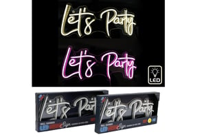 Get the party started with our fantastic 41x18cm Let's Party Neon LED Sign! Perfect for adding a vibrant glow to any celebration, this eye-catching wall hanging sign instantly sets the mood. Featuring bright LED technology, it offers the classic neon look in a modern, energy-efficient design.
Available in a choice of warm white or playful pink, it's ideal for birthdays, gatherings, or just brightening up a room. Each sign comes individually packaged, ready for your customers to take home and enjoy. Stock up on this must-have party accessory from Sifcon International PLC and watch your sales light up!