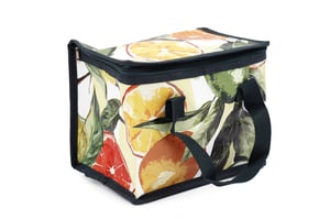 Brighten up lunchtime with our delightful 18cm x 15cm Cooler Lunch Bag! Featuring a vibrant, eye-catching pattern of juicy citrus fruits and lush green leaves, this bag is sure to bring a touch of summer to any meal. Perfect for keeping snacks and drinks cool and fresh, its compact size makes it ideal for daily use, picnics, or school. The durable design includes a secure zip closure and a convenient carrying strap, combining practicality with playful style. Offer your customers a fun and functional way to carry their lunch. Available in a handy pack size of 1x6, these charming cooler bags are a fantastic addition to any retail collection.