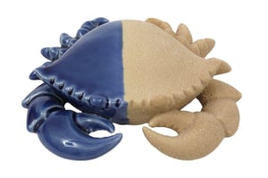 Bring a touch of coastal charm to any space with our delightful 17.5cm Crab Deco. This unique decorative piece beautifully captures the essence of the seaside with its striking two-tone design. One half boasts a vibrant, glossy blue finish, reminiscent of the deep ocean, while the other features a wonderfully tactile sandy texture, evoking sun-kissed beaches.
Perfect for adding a nautical flair to shelves, desks, or windowsills, this charming crab is sure to catch the eye. Its distinctive style makes it an ideal gift or a lovely addition to any home decor collection. Available as a single item, it's ready to enhance your retail offering.