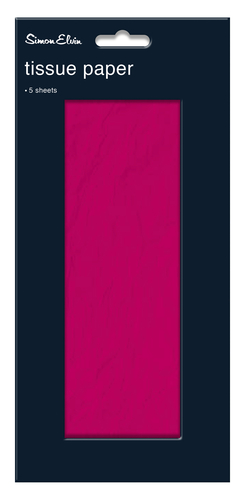 Add a vibrant splash of colour to any gift or craft project with our stunning Cerise Tissue Paper from Simon Elvin. Each individual pack contains 5 generous sheets of beautifully soft tissue, perfect for elegant gift wrapping, creative craft projects, or adding a luxurious touch to packaging.

The rich, eye-catching cerise shade is sure to make your items stand out. This high-quality tissue paper is versatile and easy to work with, making it a must-have for retailers, crafters, and event planners alike.

Supplied in a convenient wholesale pack of 6 individual units, you'll have plenty on hand to meet demand. Elevate your offerings and delight your customers with this essential, colourful addition!