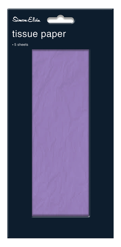 Add a touch of elegance to your offerings with our beautiful 5 Sheets Lilac Tissue Paper from trusted supplier Simon Elvin. This delightful lilac shade is perfect for enhancing gift wrapping, adding a delicate flourish to craft projects, or providing a sophisticated touch to product packaging.

Each individual pack contains 5 generous sheets, ensuring your customers have plenty for their creative needs. Designed for wholesale convenience, this product comes in a handy pack size of 1x6, making it easy to stock up and offer this popular item in your retail space. Elevate your customers' gifting and crafting experiences with this versatile and charming tissue paper.