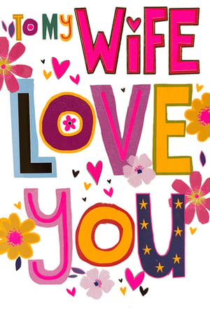 Show appreciation for that special someone with our delightful 'To My Wife Love You' card. This charming design features bold, colourful lettering, adorned with sweet hearts and pretty flowers, making it a truly eye-catching choice. Perfect for anniversaries, birthdays, or simply to express affection, its vibrant style is sure to bring a smile.
Supplied by the renowned Simon Elvin, you can trust in the quality and appeal of this card. Available in a convenient pack of 6, it’s an essential addition to your greeting card display, offering customers a heartfelt way to celebrate their wife. Stock up on this lovely design today!