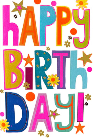 Brighten up your greeting card selection with our delightful Open Birthday Female cards from Simon Elvin. This vibrant design bursts with colour, featuring "HAPPY BIRTHDAY!" in bold, playful block letters. Each letter is a celebration in itself, showcasing a lively mix of hot pinks, sunny oranges, sparkling blues, and cheerful greens. Adorned with shimmering stars, colourful dots, and charming little flowers, the varied textures and lively embellishments make this card truly eye-catching. Perfect for any female recipient, these joyful cards are sure to stand out. Stock up on this popular design, available in a convenient pack of 6, and offer your customers a truly special way to celebrate.