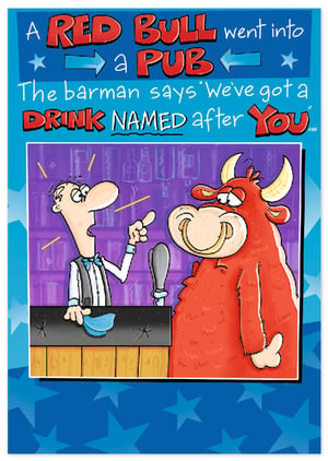Get ready to share some laughs with this fantastic 'Open Humorous' card from Simon Elvin! This brilliantly funny design features a classic pub joke: 'A Red Bull went into a pub. The barman says "We've got a drink named after You!"' The vibrant cartoon illustration of the surprised barman and the iconic Red Bull character is sure to catch the eye. With its bright colours and engaging humour, this versatile card is perfect for bringing a smile to anyone's face, whatever the occasion. Stock up your shelves with this popular choice, available in a convenient 1x6 pack, and delight your customers with a truly memorable greeting.