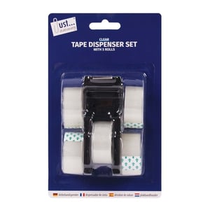 Keep your stationery drawer stocked and organised with this fantastic Clear Tape Dispenser Set from ust... stationery. This essential set includes a handy clear tape dispenser along with five generous rolls of 17mm clear tape, ensuring you're always prepared for any task.
Perfect for home, office, school, or crafting projects, this versatile tape is ideal for wrapping gifts, sealing envelopes, mending documents, and countless other everyday uses. The transparent design of both the dispenser and tape offers a discreet finish, blending seamlessly with any surface. With five rolls included, this set offers superb value and convenience, making it a must-have for every stationery collection. Get yours today and experience effortless taping!