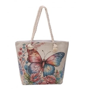 Elevate your retail offering with our charming Vibrant Butterfly Tote Bag. This delightful accessory is sure to capture hearts with its stunning, watercolour-effect butterfly design, beautifully complemented by soft floral accents in a palette of pinks, blues, and greens. Crafted from a durable, natural-look fabric, it features comfortable rope handles, making it both stylish and practical.
Perfect for customers seeking a versatile bag for beach outings, shopping trips, or everyday use, this eye-catching tote offers ample space for essentials. Its unique artistic flair makes it a standout piece. Available individually from Y and L Company Ltd., this bag is ready to bring a touch of vibrant beauty to your store.