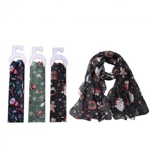 Bring a touch of festive magic to your collection with our Cheery Christmas Scarves! This delightful assortment is perfect for adding a playful splash of holiday spirit to any outfit. Each pack includes three unique designs, offering your customers a wonderful choice of patterns featuring jolly Santas, cheerful snowmen, classic gingerbread figures, and twinkling stars.
These lightweight scarves are ideal for gifting or as a personal treat, making them a fantastic way to embrace the Christmas cheer. Their versatile designs ensure they'll be a popular pick throughout the season. Stock up on these charming accessories from Y and L Company Ltd. and help your customers spread the joy this Christmas!