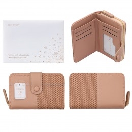 Introduce a touch of understated elegance to your customers' accessories collection with our charming Woven Plain Purse in Pink. This delightful purse combines a soft, blush-pink hue with a beautifully textured woven panel, creating a stylish and modern look.
Designed for everyday convenience, it features a secure zip-around closure and a practical snap-button flap. Inside, your customers will find ample space for their essentials, including multiple card slots, a clear ID window, and a dedicated compartment for coins or notes. Its compact size makes it perfect for slipping into any handbag.
Crafted with attention to detail, this purse is not just functional but also a fashionable statement piece. A must-have for any discerning shopper, it promises both style and practicality.