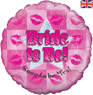 A pink bride-to-be, soon-to-be Mrs. balloon.