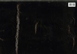 An item black with a barcode on it.