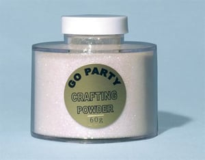 A jar of Go Party crafting powder, 60g.