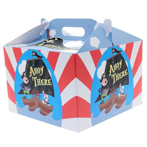 A box that says "Ahoy there" on it.