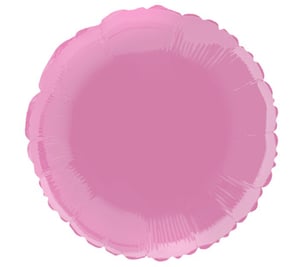 A pink circle balloon on a white background.