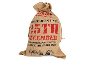 A bag that says "Do not open until 25th December."