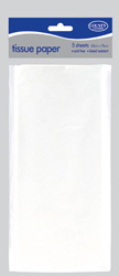 A package of white tissue paper with a blue label.