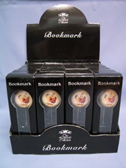 A display of bookmarks in black boxes.

No grammatical errors were found in the given sentence.