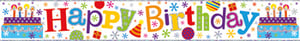 A banner that says "Happy Birthday" on it.
