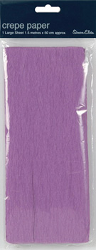 A package of purple crepe paper is being shown.