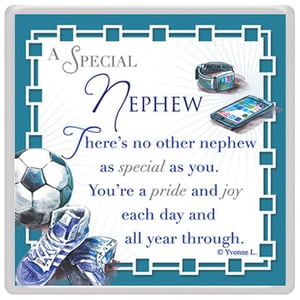A special nephew, there is no other nephew as special as you. You're a pride and joy each day, and all year through.