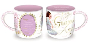 A mug that says "Guardian Angel" on it.