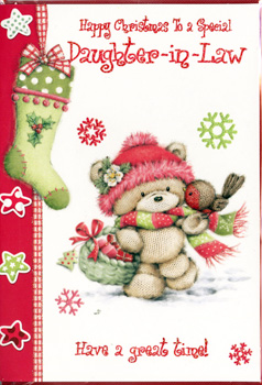 A Christmas card for a special daughter-in-law.