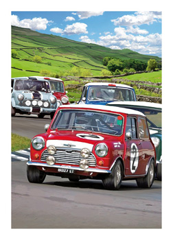 A red car with the number 2 on it.