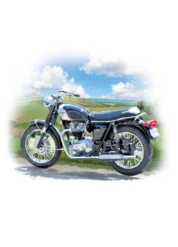A black and silver motorcycle is parked on the side of the road.
