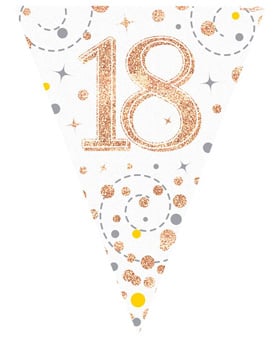 A banner with the number "18" on it.