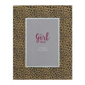 A picture frame that says "girl talk" on it.