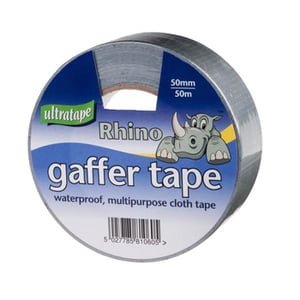 There are no grammatical errors in the sentence "a roll of ultratape rhino gaff tape."