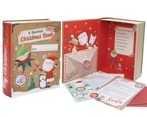 A special Christmas book with a nice list for Santa.