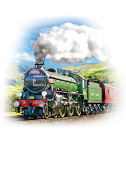 A train with the number 475 displayed on its front.