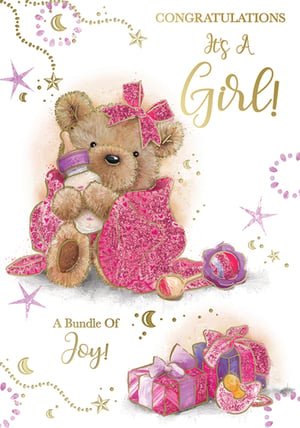 congratulations it 's a girl a bundle of joy