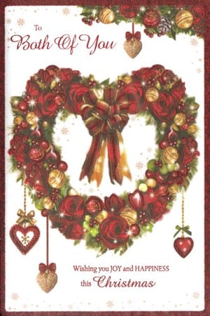 A Christmas card wishes you joy and happiness this Christmas.