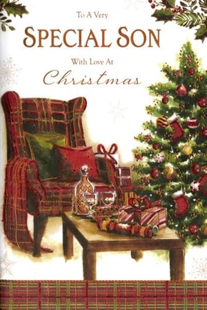 A Christmas card for a special son with love at Christmas.