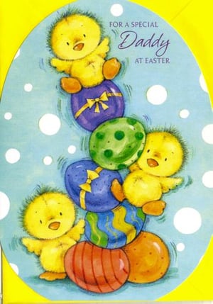 A greeting card for a special daddy at Easter.