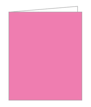 A pink square with a white border is on a white background.