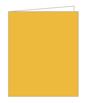 A yellow card with a white border on a white background.