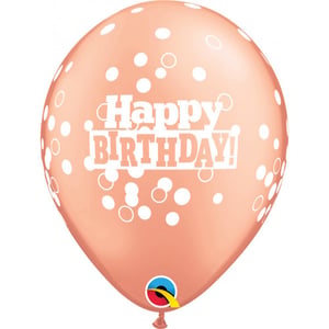 A balloon that says "Happy Birthday" on it.