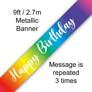 The banner that says "Happy Birthday" is repeated 3 times.