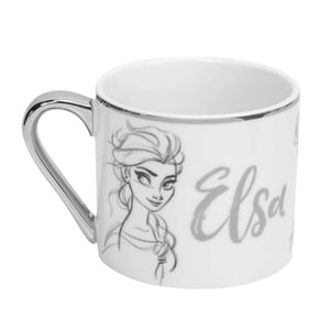 A white mug with the name Elsa on it.